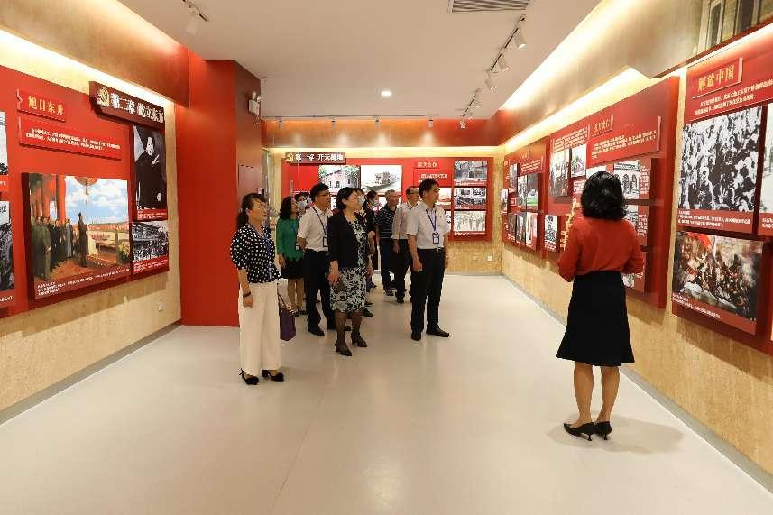 牙韩高书记一行参观sports党建思政教育基地
